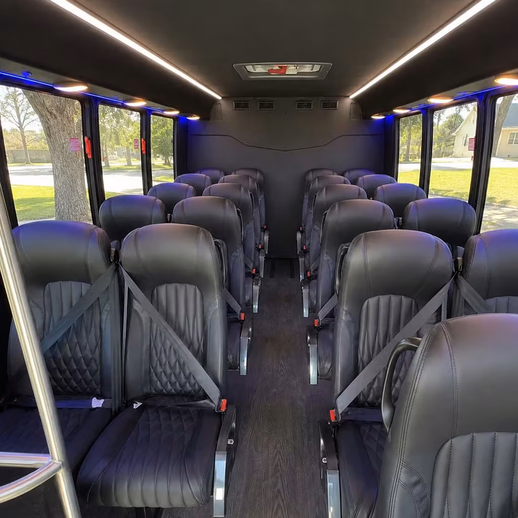 28 passenger minibus interior