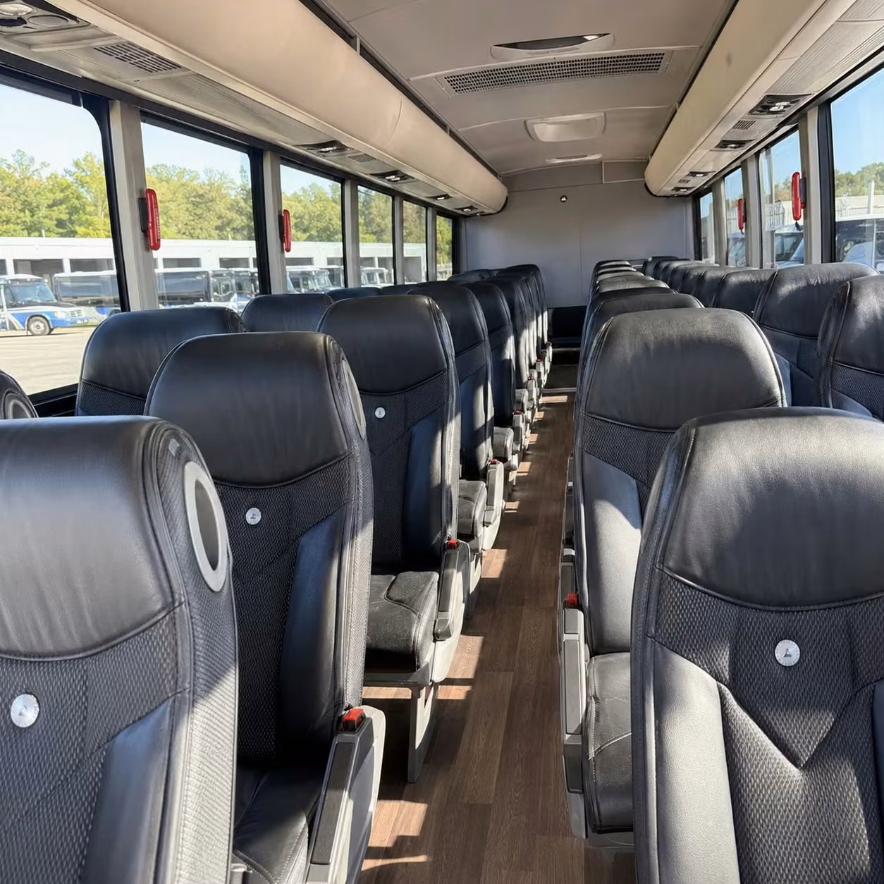 boulder charter bus interior