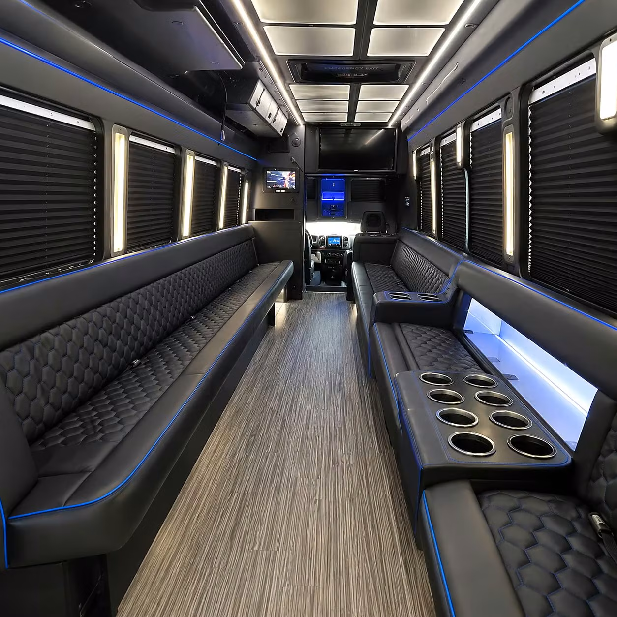 party bus interior