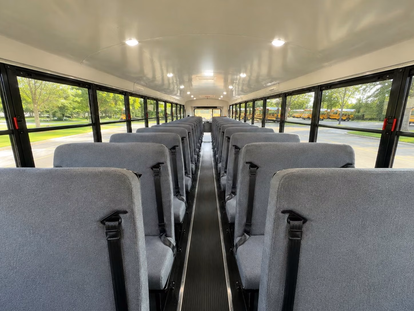school bus inside